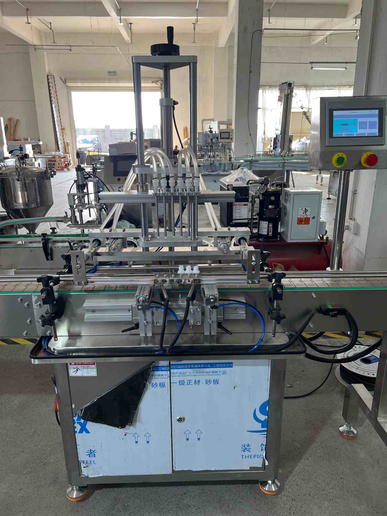 Automatic Six-Head Magnetic Pump Filling Machine for Low-Viscosity Liquids
