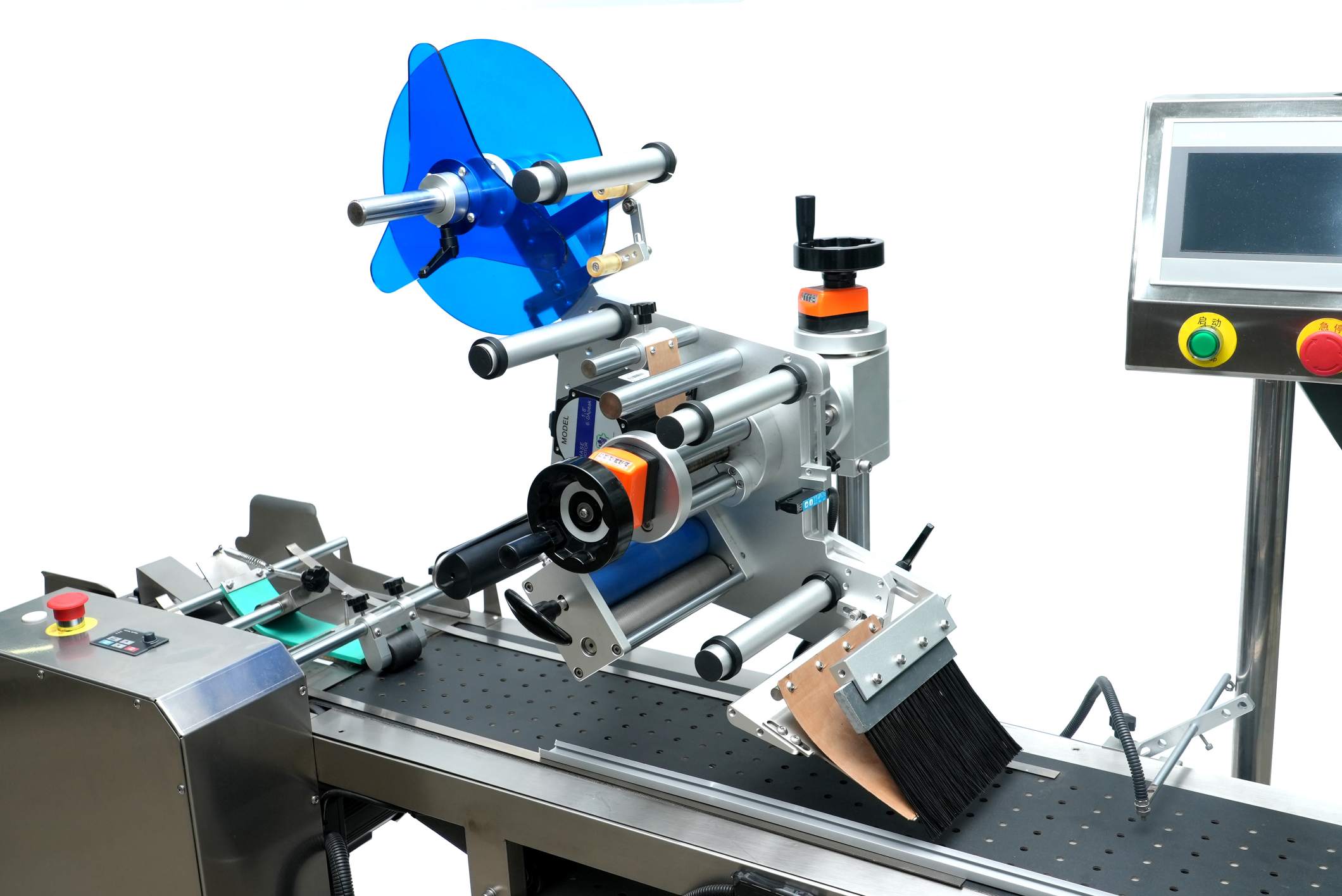 Automatic Suction-Feed Flat Surface Labeling Machine for Cards & Pouches
