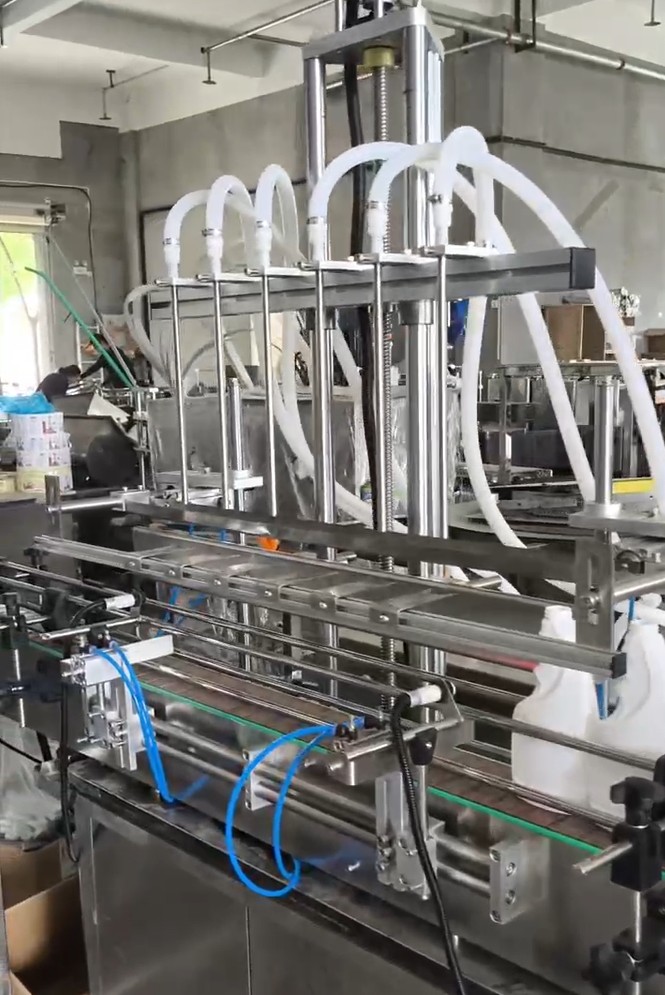 Automatic Six-Head Magnetic Pump Filling Machine for Low-Viscosity Liquids
