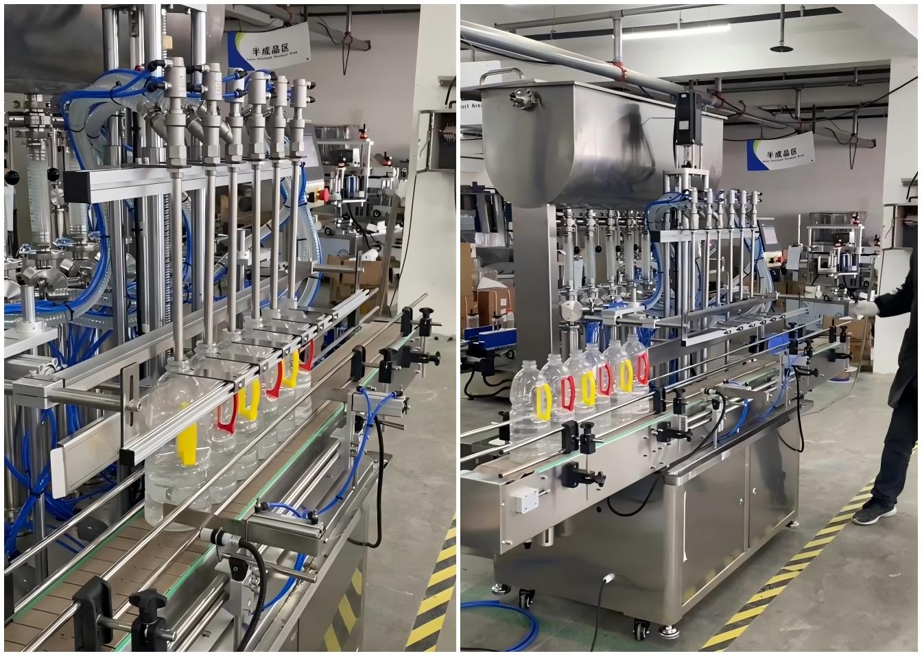 Automatic Six-Head Piston Filling Machine for Liquids & Pastes