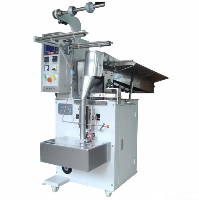 YCT-320-S1 Confezionatrice a secchiello trasportatore con tenuta posteriore per caramelle, alimenti soffiati e prodotti irregolari