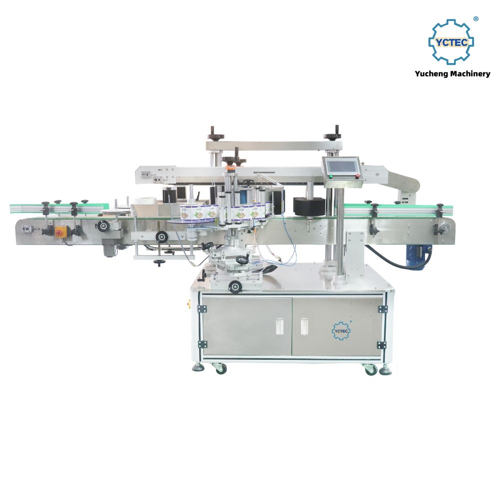 YCT-52 Automatic Double-sided Labeling Machine for Flat and Round Bottles