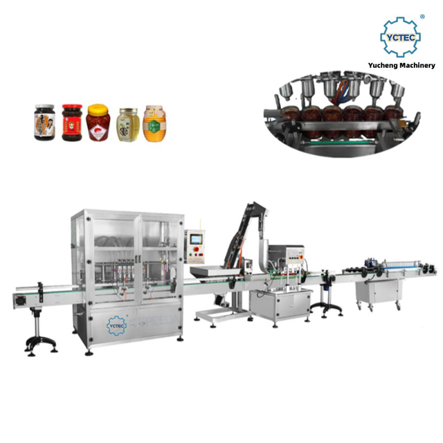 YCT-JL6 Automatic 6-Head Sauce Filling Machine for Chunky & Paste Products