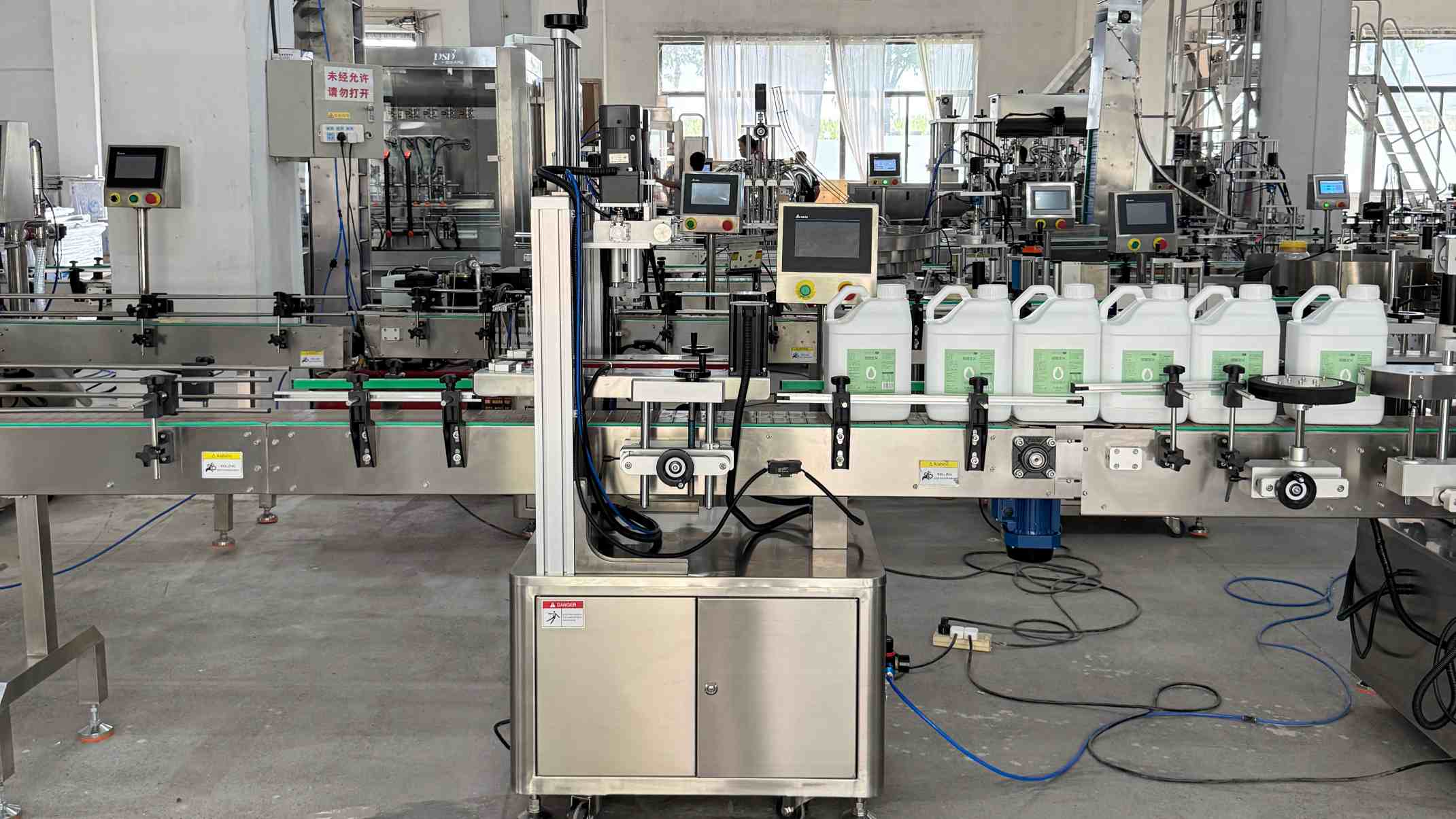 Automatic Six-Head Gear Pump Filling Machine for Liquids & Pastes