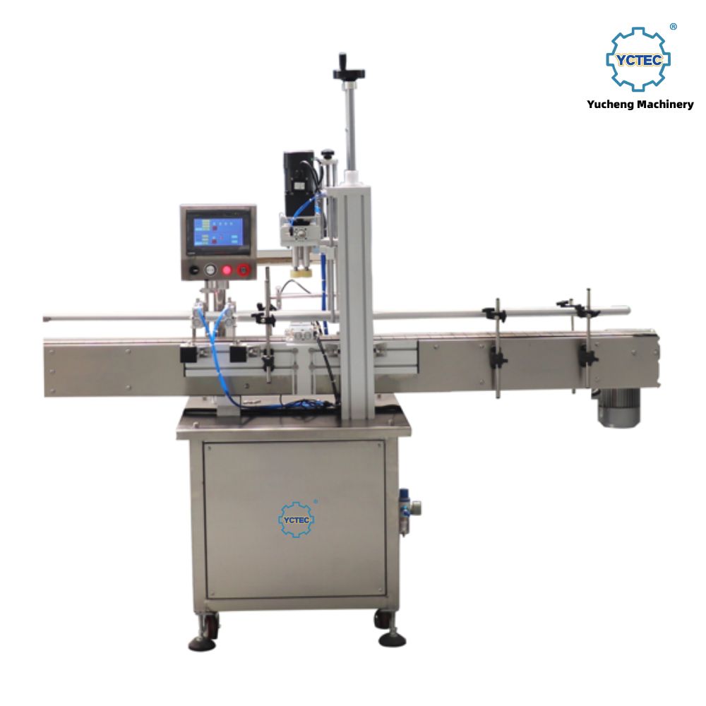Single Head Automatic Screw Capping Machine for Bottles 16–75 mm Cap Diameter