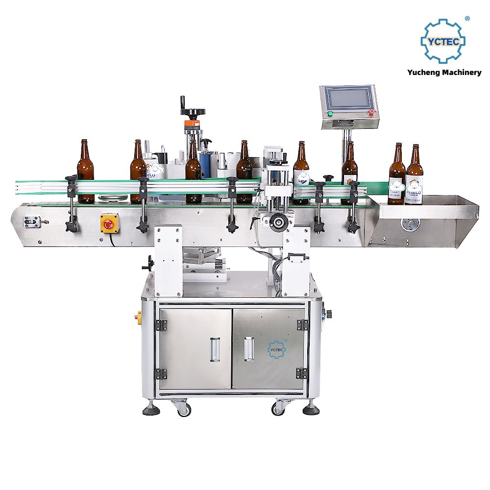 YCT-61 Automatic Cylinder-Type Round Bottle Labeling Machine for Single and Dual Labels