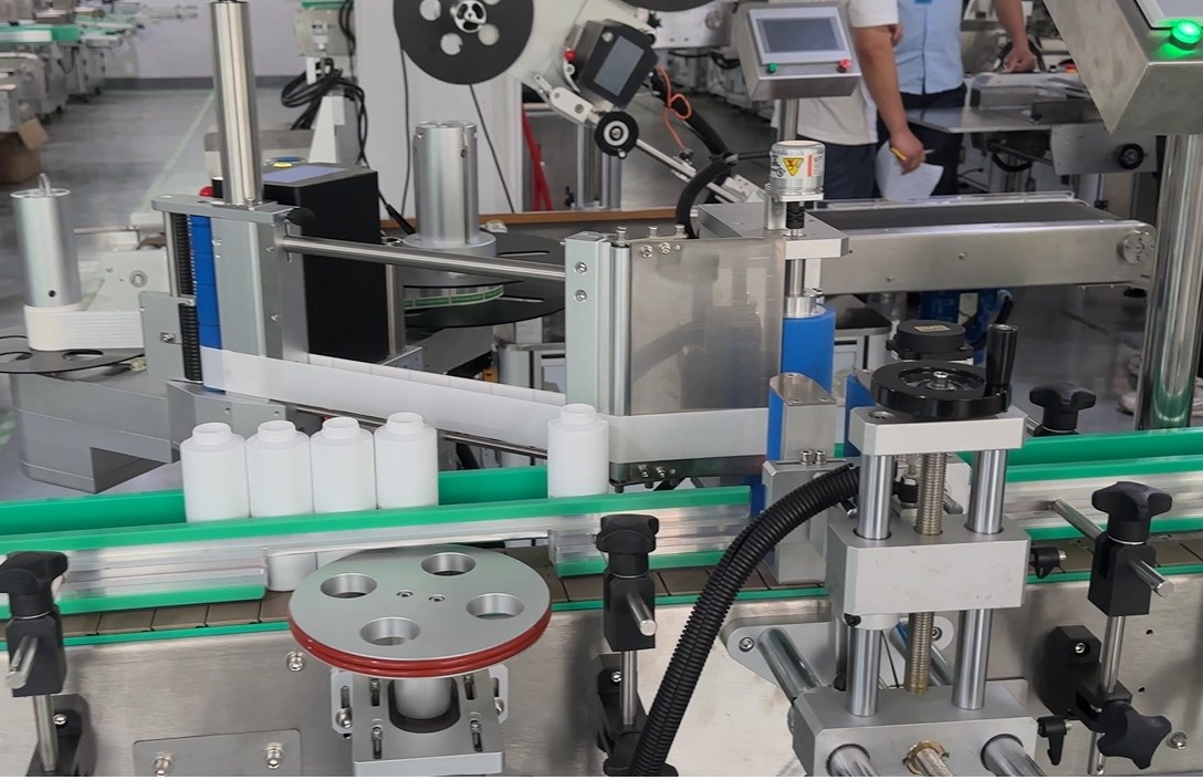 Dual-Label Round Bottle Labeling Machine for Supplements